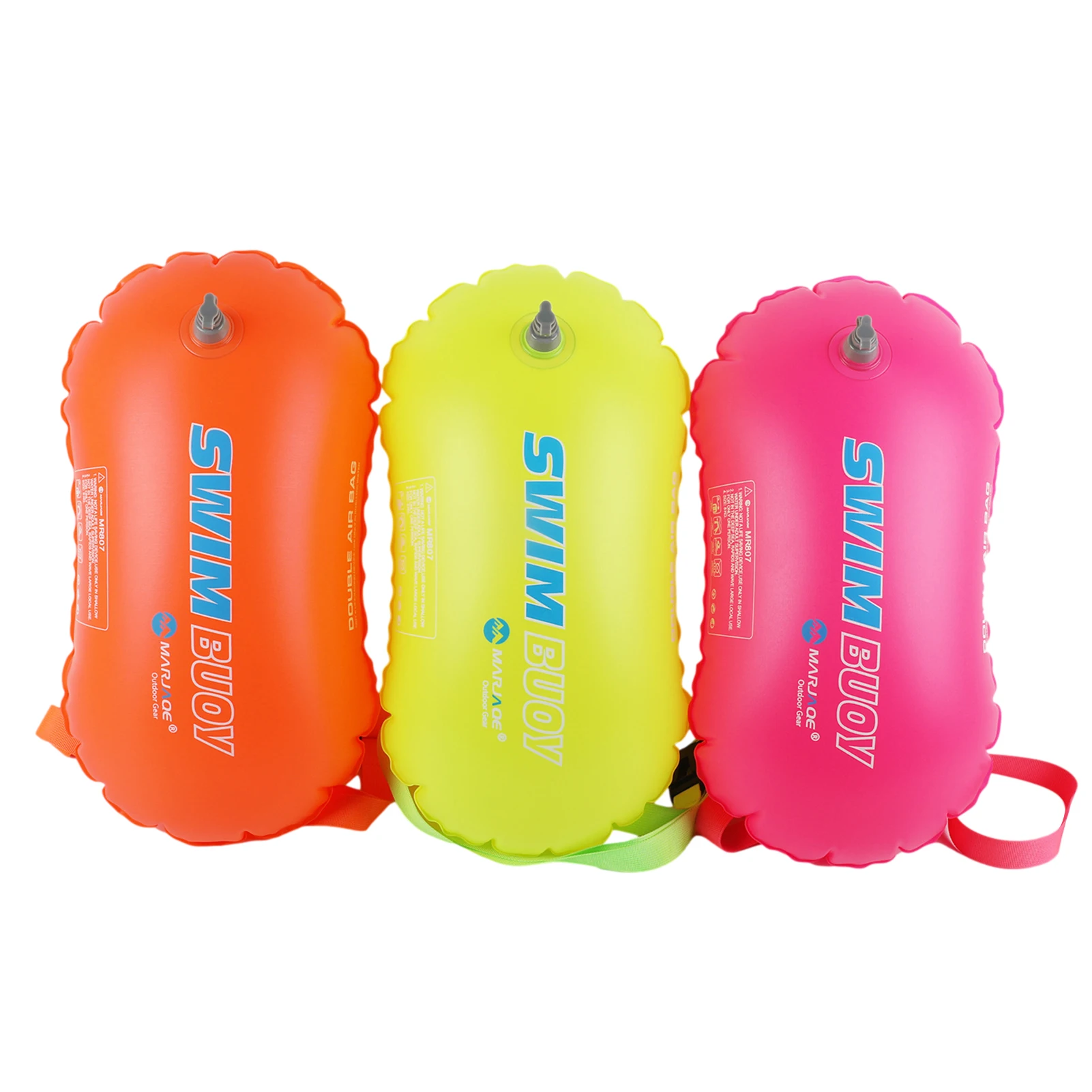 Swimming Buoy Iatable Safety Float Bag Double Airbag Swimming Float Air Dry Bag For Water Sport Swimming Accessories