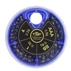 SF 0.2g-0.8g Micro Split Shot Lead Sinker Combo Removable Fly Fishing Ice Fishing Lead Sinkers Weights Fishing Tackle