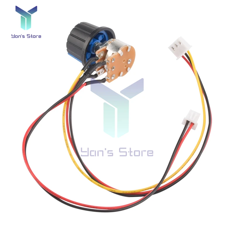 Switch B100K มอเตอร์ควบคุมความเร็วลูกบิด5P สายควบคุมสำหรับ40A Motor Speed Controller ระเบียบ10V-50V