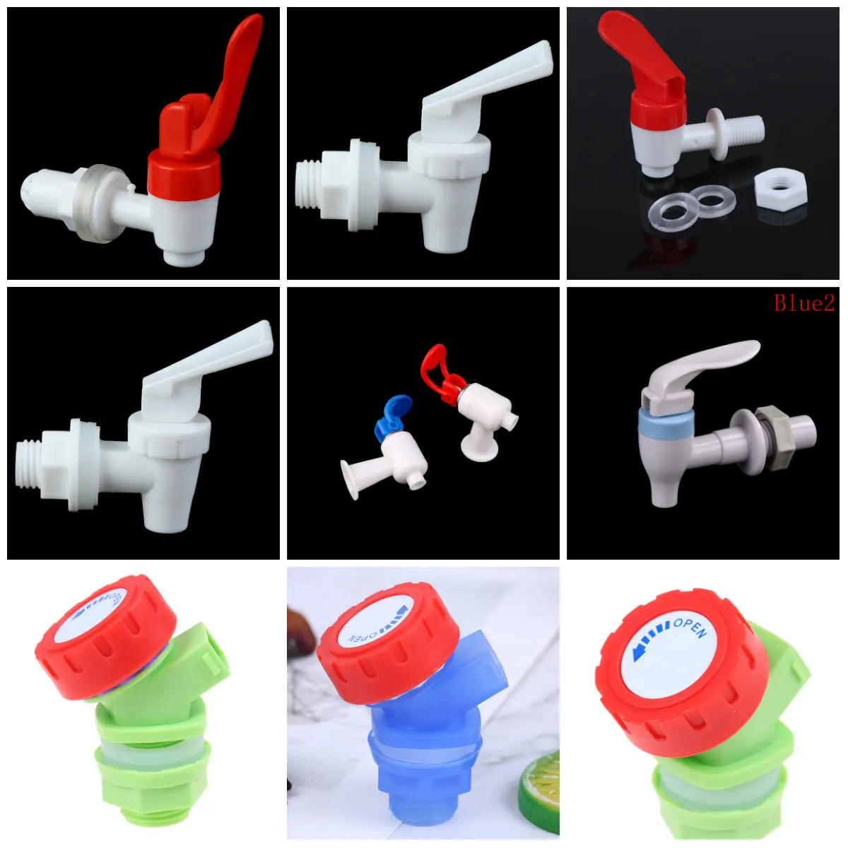 1Pcs Push-Type Plastic Faucet Tap Spigot For Beverage Water Dispenser Wine Barrel