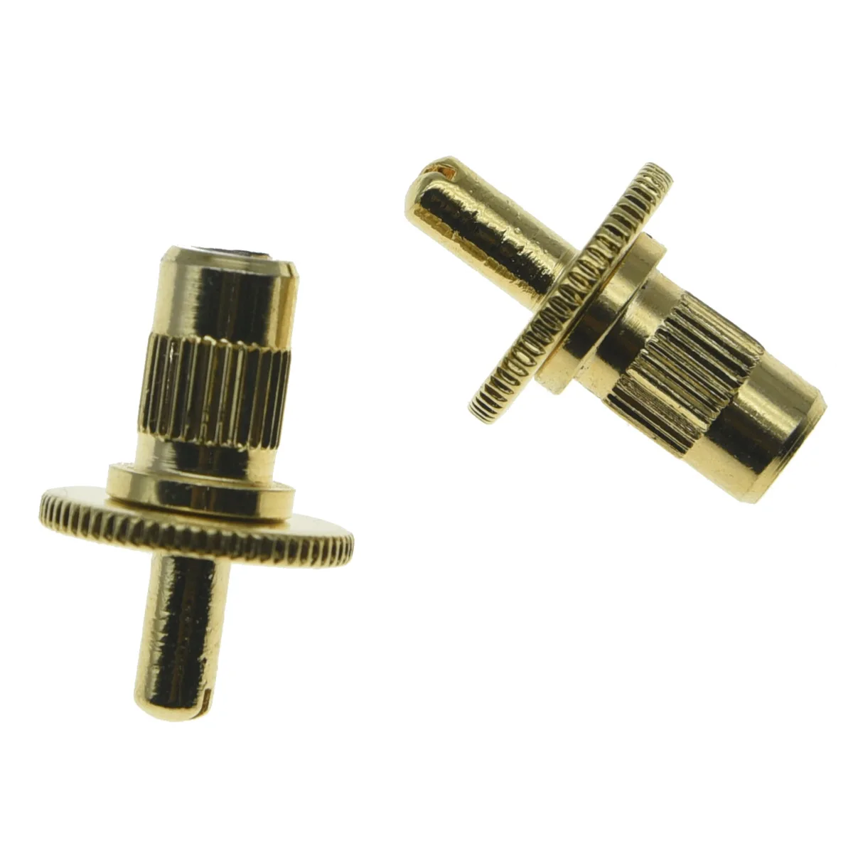 KAISH Set of 2 Nashville Style Guitar Tune-o-matic Bridge Posts Guitar Bridge Studs Bridge Post Nickel/Chrome/Black/Gold