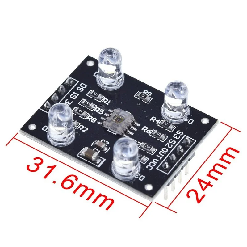 Moduł czujnik rozpoznawania kolorów TCS3200D/TCS230