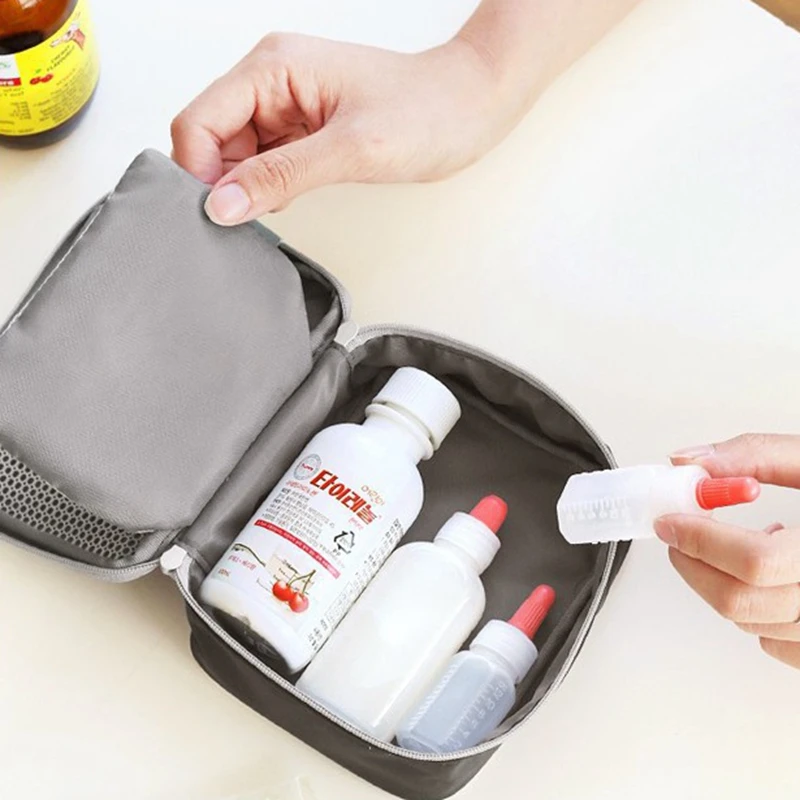 Portable Emergency Medicine Bag Home First Aid Kit Medical Emergency Kits Organizer Outdoor Travel Medicine Pill Storage Bag