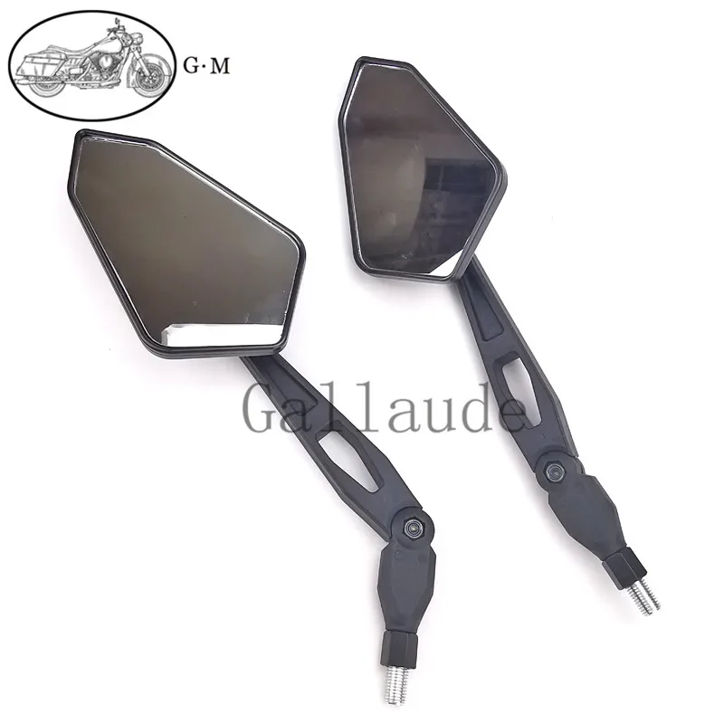 Motorcycle Rear Side View Mirrors Universal Rearview Mirror 10mm Fits For Triumph Honda Suzuki Yamaha Kawasaki Scooter