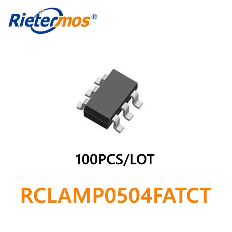 100pcs RCLAMP0504FATCT 0504F ทีวี SC70-6 SOT23-6