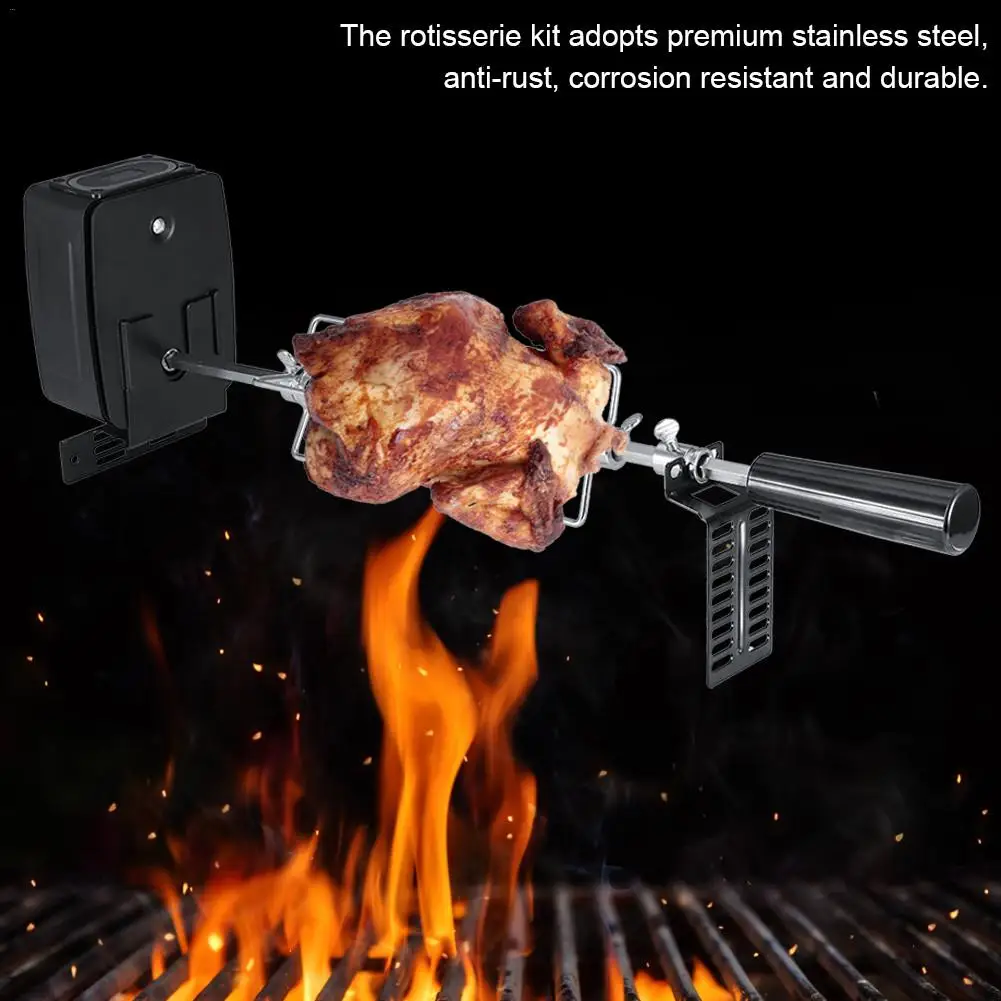 Outdoor Electric Automatic Rotisserie Grill Tools Barbecue Accessories For Camping Picnic Barbecue Tool