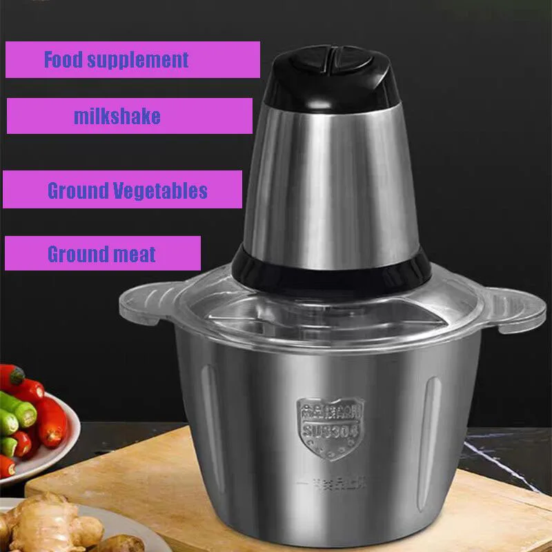 

2024 Latest sales ZG-L7 Multifunctional Two-speed Vegetable Cutter Automatic Meat Grinder 220V