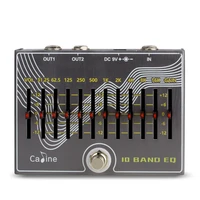 Caline-Pedal de efectos para guitarra, CP-81, 10 bandas, EQ, con volumen/ganancia, Verson 3,0