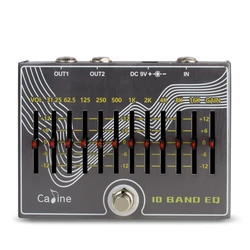 Caline CP-81 Pédale EQ JEEffprotected 10 Bandes avec Volume/Gain Verson 3.0