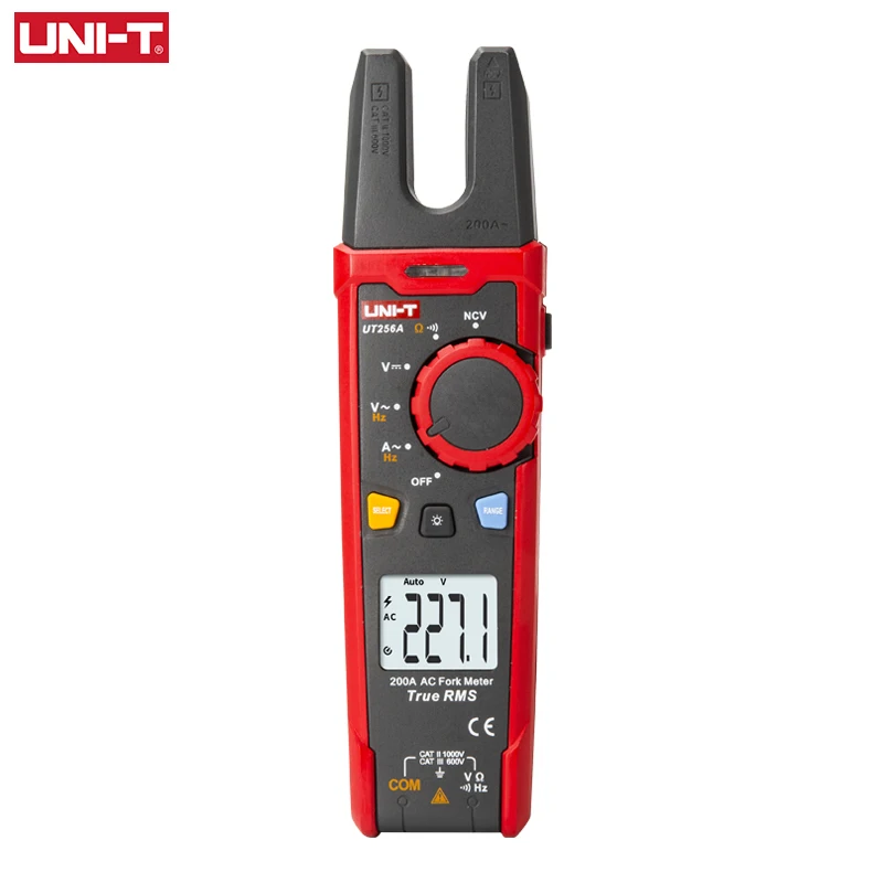 

UNI-T Digital Clamp Meter UT256A 200A AC Pliers Ammeter True RMS Amperometric Clamp Voltage Frequency Tester