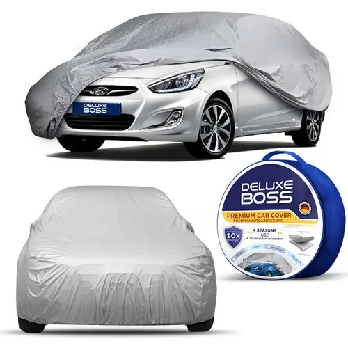 Deluxe Boss For Hyundai Accent Blue Custom fit Car Tarpaulin-10X Ultra Protection