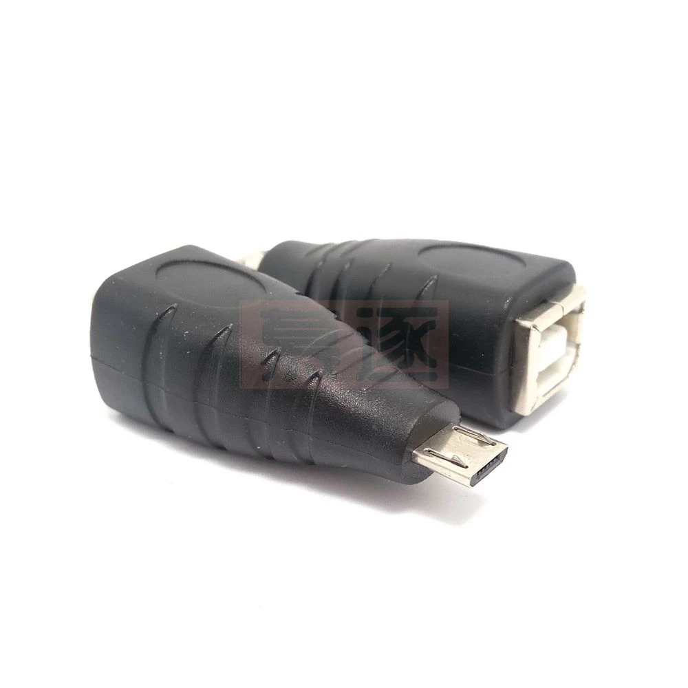 Puerto cuadrado B usb-b hembra a USB2.0/micro macho/enchufe de conversión hembra