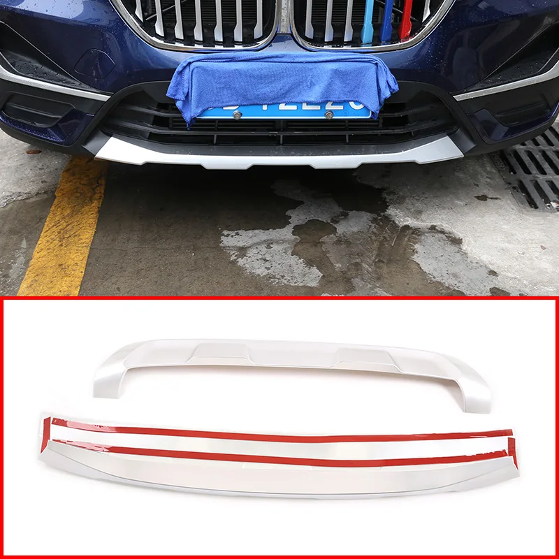 ABS Front Rear Bumper Diffuser Protector Guard Skid Plate Fit For BMW X1 F48 2020 Car Decoration