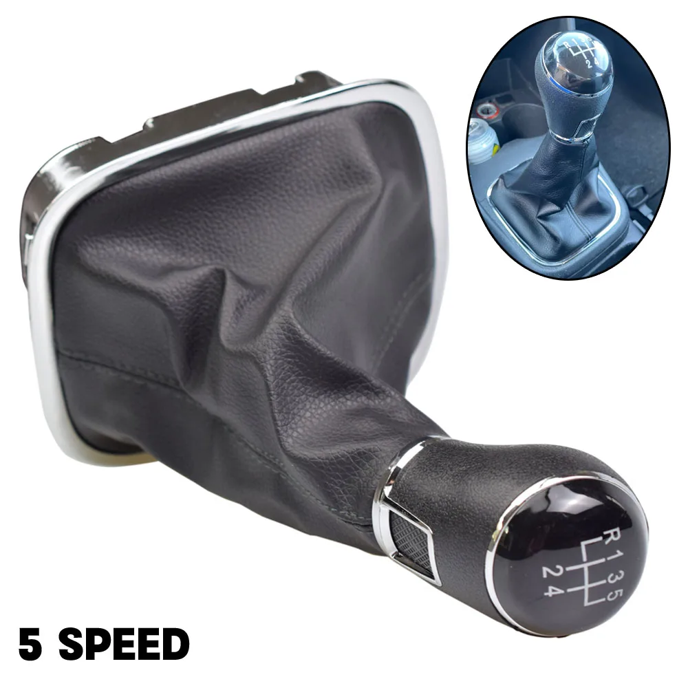 

Рычаг переключения передач для VW Volkswagen Polo 6C, 2015, 2016, 2017, 2018, 5 скоростей, с кожаным чехлом, Стайлинг автомобиля