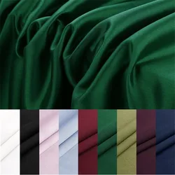 Organic Silk Blend Wool Satin Luxury Fabric for High Fashion Women Clothes Coat in Solid Color