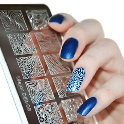 New Arrival 6.5*12.5cm lace DIY Template Nail Art Polish Stamping Plates 3D Pattern Stencils For Nails stamp