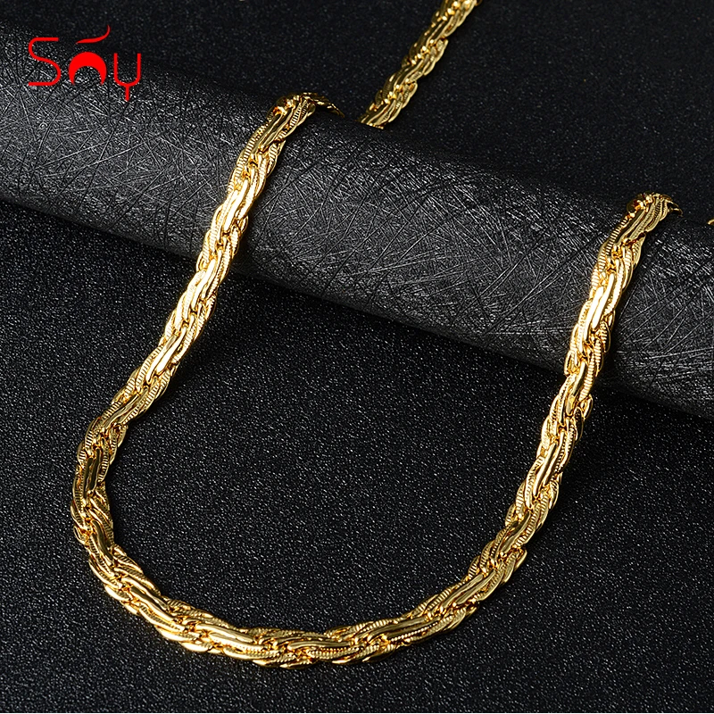 Sunny Jewelry Fashion Jewelry Copper Necklace Chains Women Men Jewelry Classic High Quality For Daily Wear Gift Wedding Party