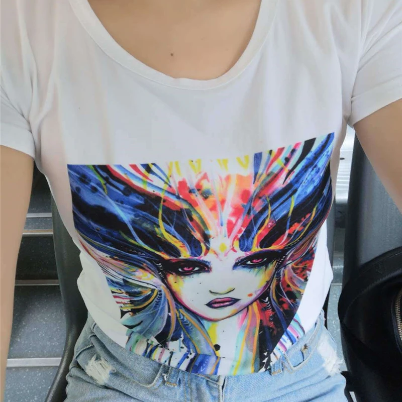 A4 Heat Transfer Paper Light Fabric Cloth Painting DIY T-Shirt for Coated Cups Metal Glass Colorful Rendition Iron-On Heat Press