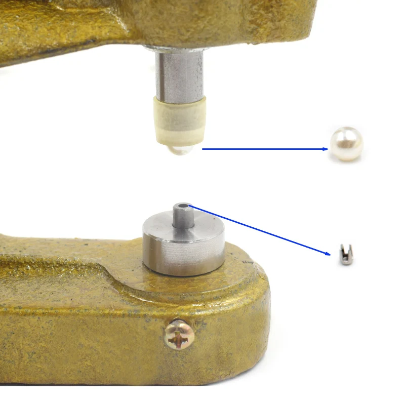 Non-porous pearl buckle, rivet, hand press mold, shoe bag, apparel decoration, rivet, shoe repair accessories