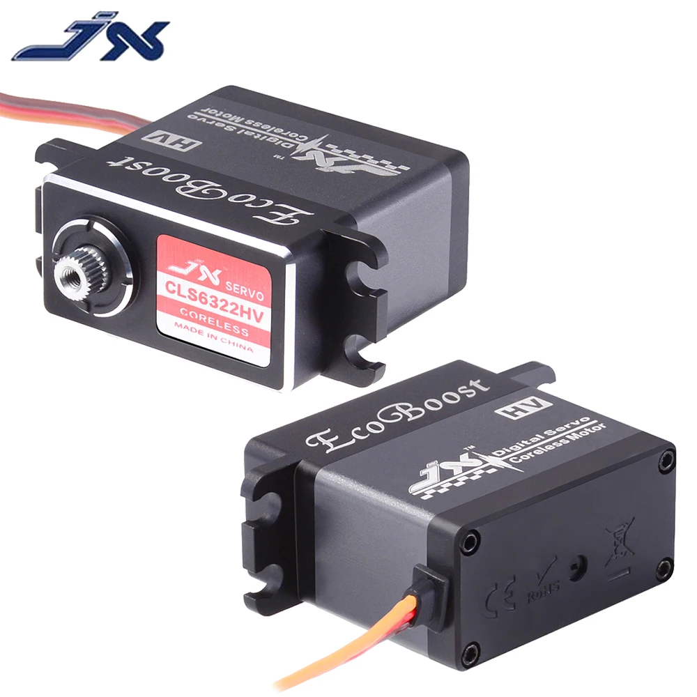 Jx Servo CLS6322HV 6.6V-7.4V 21Kg Metal Gear Grote Koppel Coreless Aluin Shell Digitale Servo Voor rc Helicopter Vliegtuig Robot