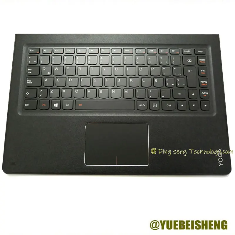 

YUEBEISHENG NEW for Lenovo YOGA 4 PRO YOGA 900-13 900-13ISK palmrest Latin keyboard Upper cover Upper case Touchpad 5CB0K48462