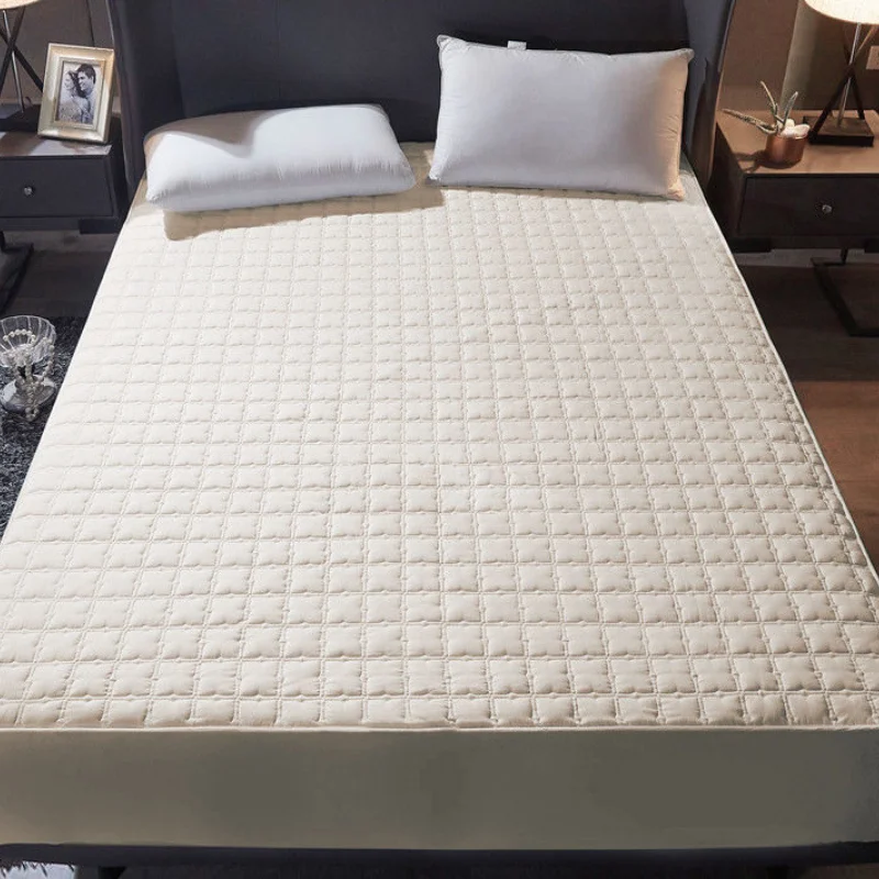 Hot-selling white bedroom Simmons dust-proof anti-skid antibacterial bed sheet bed hat household cotton mattress.