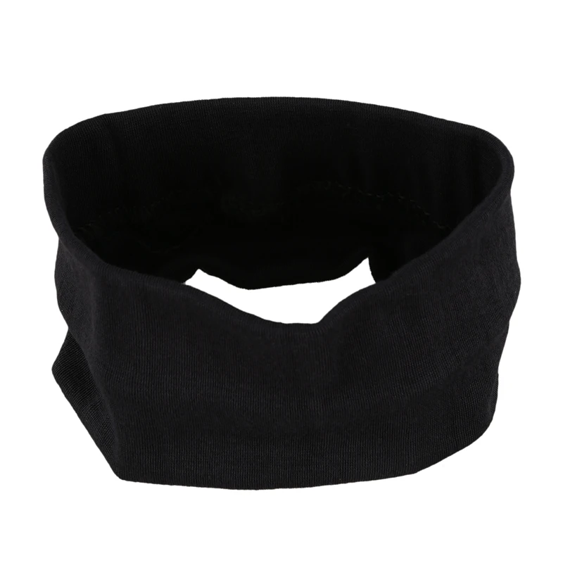 Quality 2pcs fashion women cotton yoga hair band sports sweat lady headband popular women hair accessories black