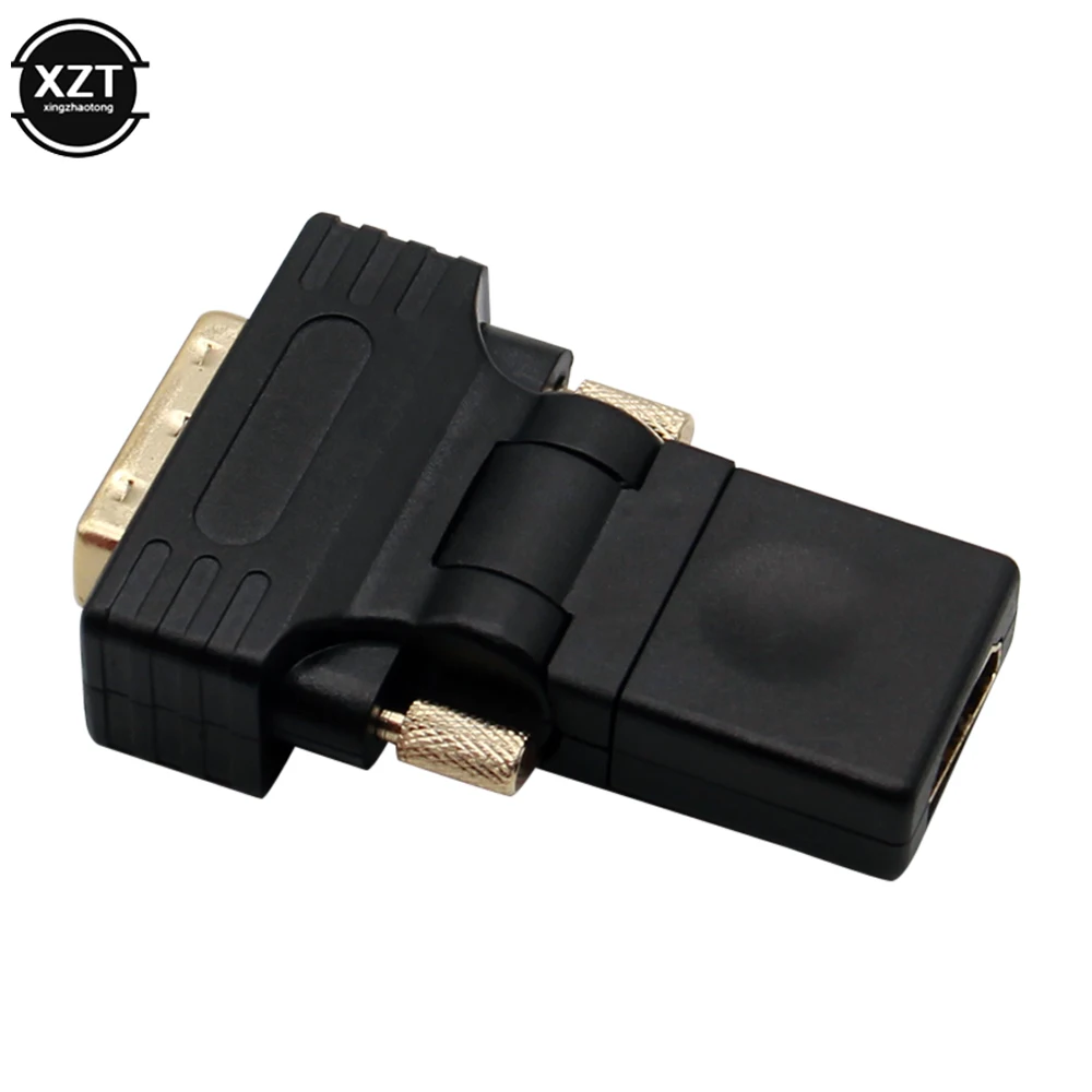 Hdmi-dviと互換性があり,24 1ピンアダプター,360度,回転,メスからオス,hdtv,pc,ps3,プロジェクター,TVボックス用