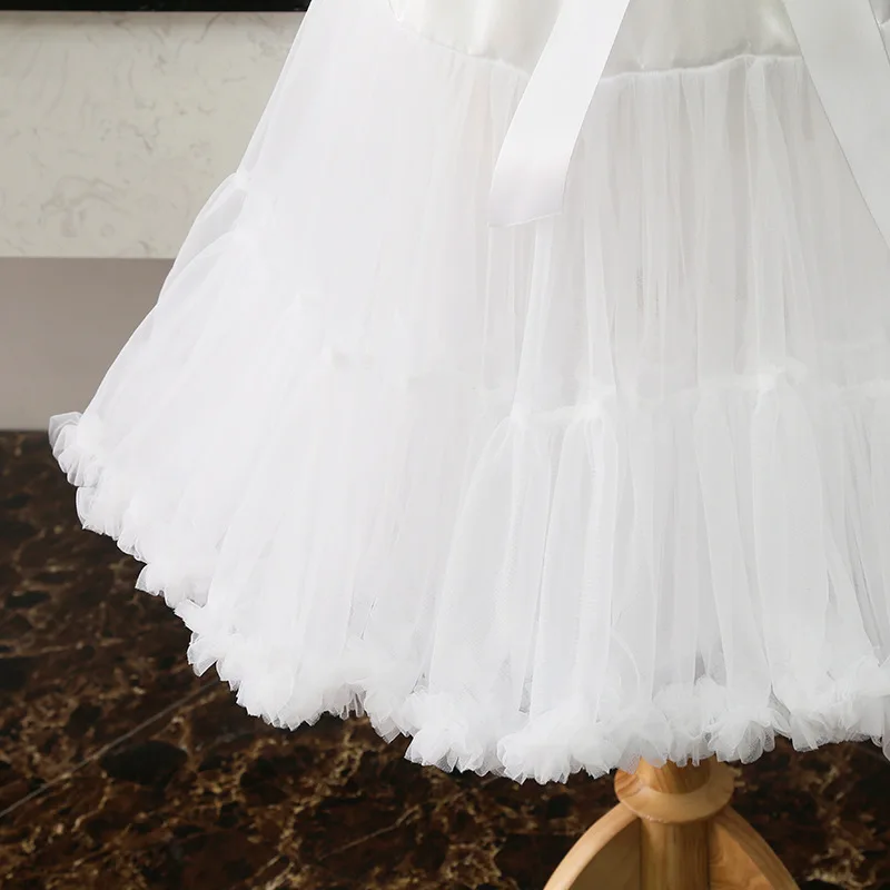 55CM Ball Gown Underskirt Short Dress Puffy Cosplay Petticoats Tulle Lolita Petticoat Ballet Rockabilly Crinoline Fluffy Tutu