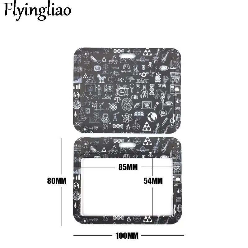 Mathematical Physics Knowledge Anime Lanyard Badge Holder ID Card Lanyards  Phone Rope Key Lanyard Neck Straps Keychain Key Ring