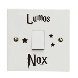 3 Pcs/Set Lumos Nox Light Switch Decals Modern Water Proof Creative Switch Sticker Vinyl Decal