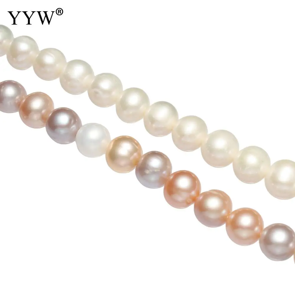 High Quality 10-11mm 100% Natural Freshwater Pearl Beads White Potato Pearl Loose Beads For DIY Necklace Bracelat Jewelry Making