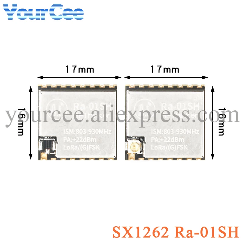 SX1262 Ra-01SH LoRa RF WIFI Беспроводной модуль Радиочастота 803-930 МГц IPEX Антенна 3,3 В SPI Интерфейс Ra 01SH