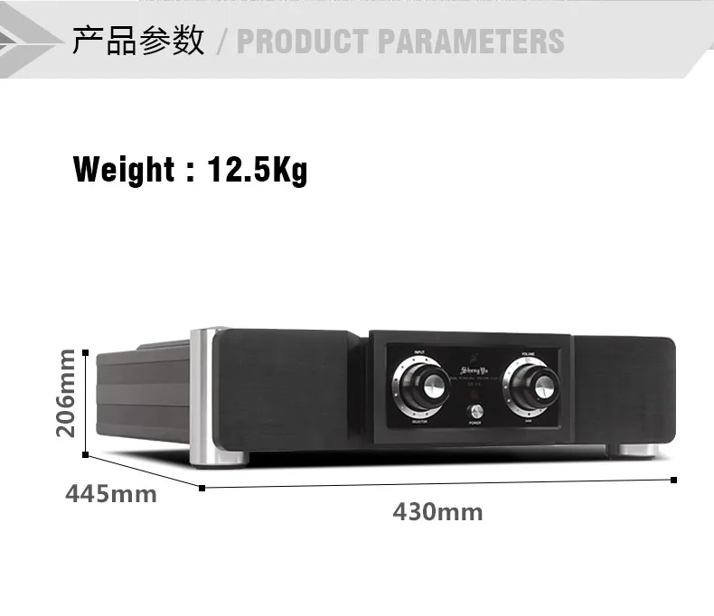 ShengYa CS-3.5 Transistor Sepenuhnya Seimbang Kelas A Pre Amplifier Pre AMP Pre-amplifier 2V HIFI Output Buffer 20Hz-20KHz ± 0, 5db