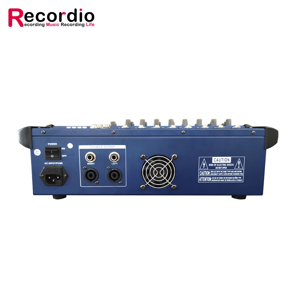 Imagem -04 - Canais Console Misturador de Áudio Digital Karaokê Microfone Amplificador de Mistura de Som Embutido 48v Phantom Power Gax802d Profissional