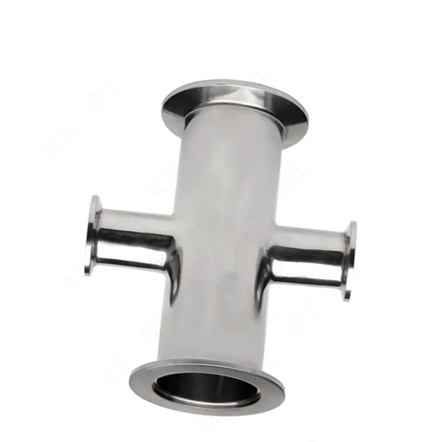 k16-kf25-kf40-kf50-reducing-cross-kf-vacuuum-fittings-flanges-vacuum-4-way-cross-l018