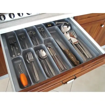 Cutlery Organizer Box Tray Store Organizer Drawer Kitchen Tools Fork Knife Plastic Spoon Stainless And Anti-Scratch