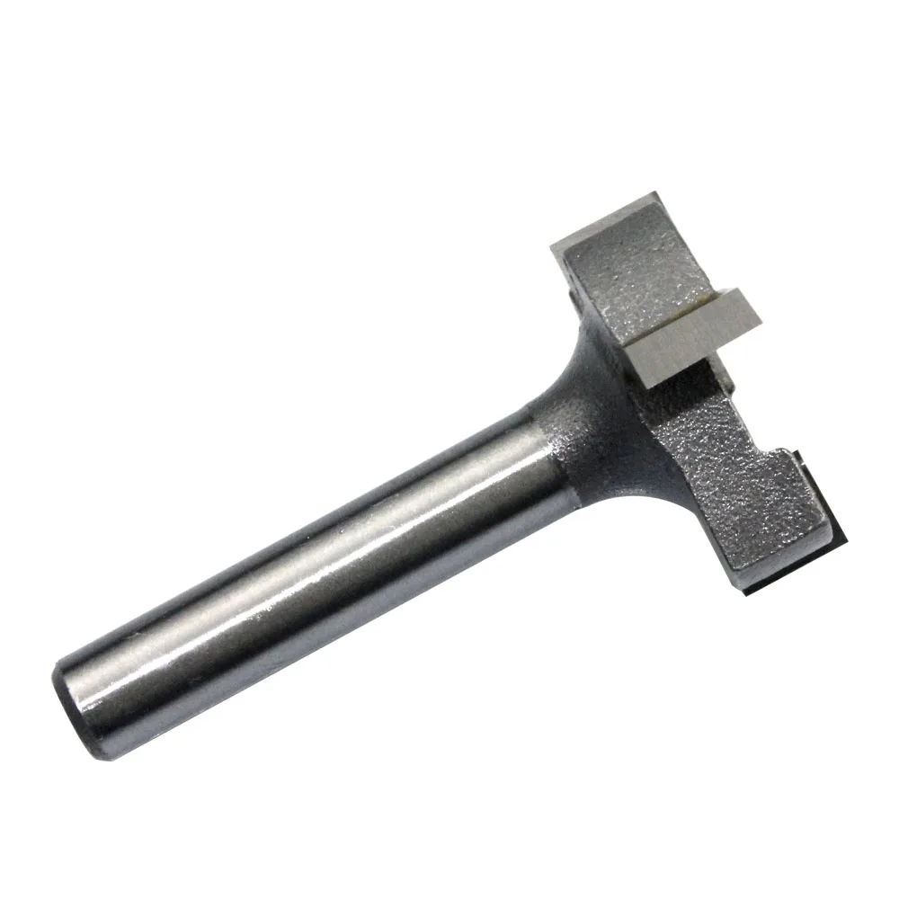 6mm Shank 1/4 Shank 3 Teeth T-Slot Router Bit Milling Straight Edge Slotting Milling Cutter Cutting Handle For Wood Woodwork