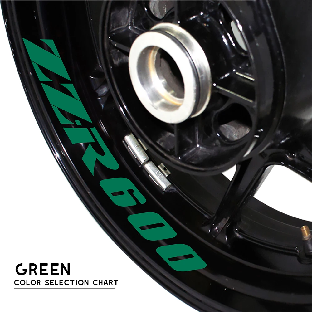 Motorcycle Wheel Sticker Reflective Moto waterproof rim decal Rim Tape suitable for KAWASAKI ZZ-R600 ZZR600 zz r600