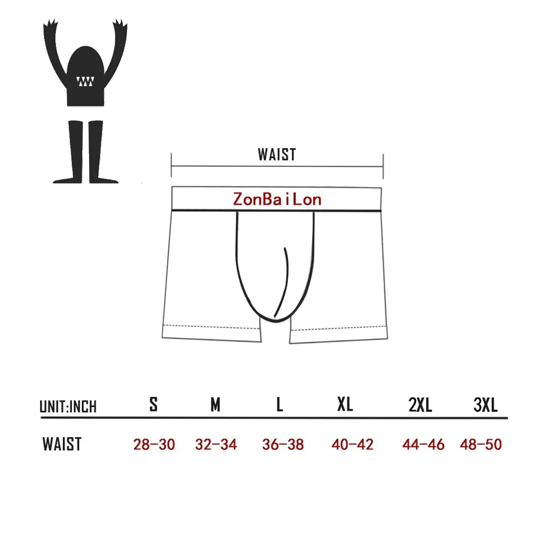 Zonbailon Men Boxer Shorts Underwear Men\'s Underwear Sexy Man Nylon Sexy Bikini Mens Underwear