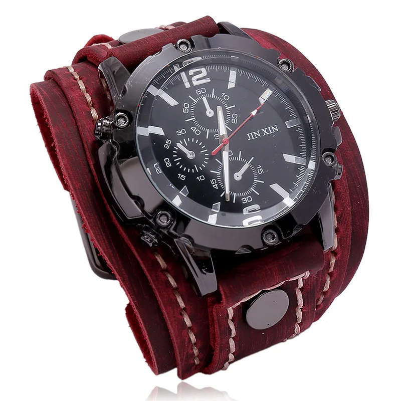 Luxury Watch for Men 2023 Leather Watchband Chronograph Punk Style Quartz Watch For Men Classic Men Watches Pagani Design Watch