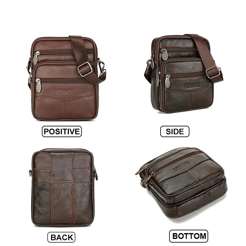 New Leather Bags for Men Genuine Leather Crossbody Bag Men Casual Single Shoulder Bag Male Small Men\'s Messenger Bags