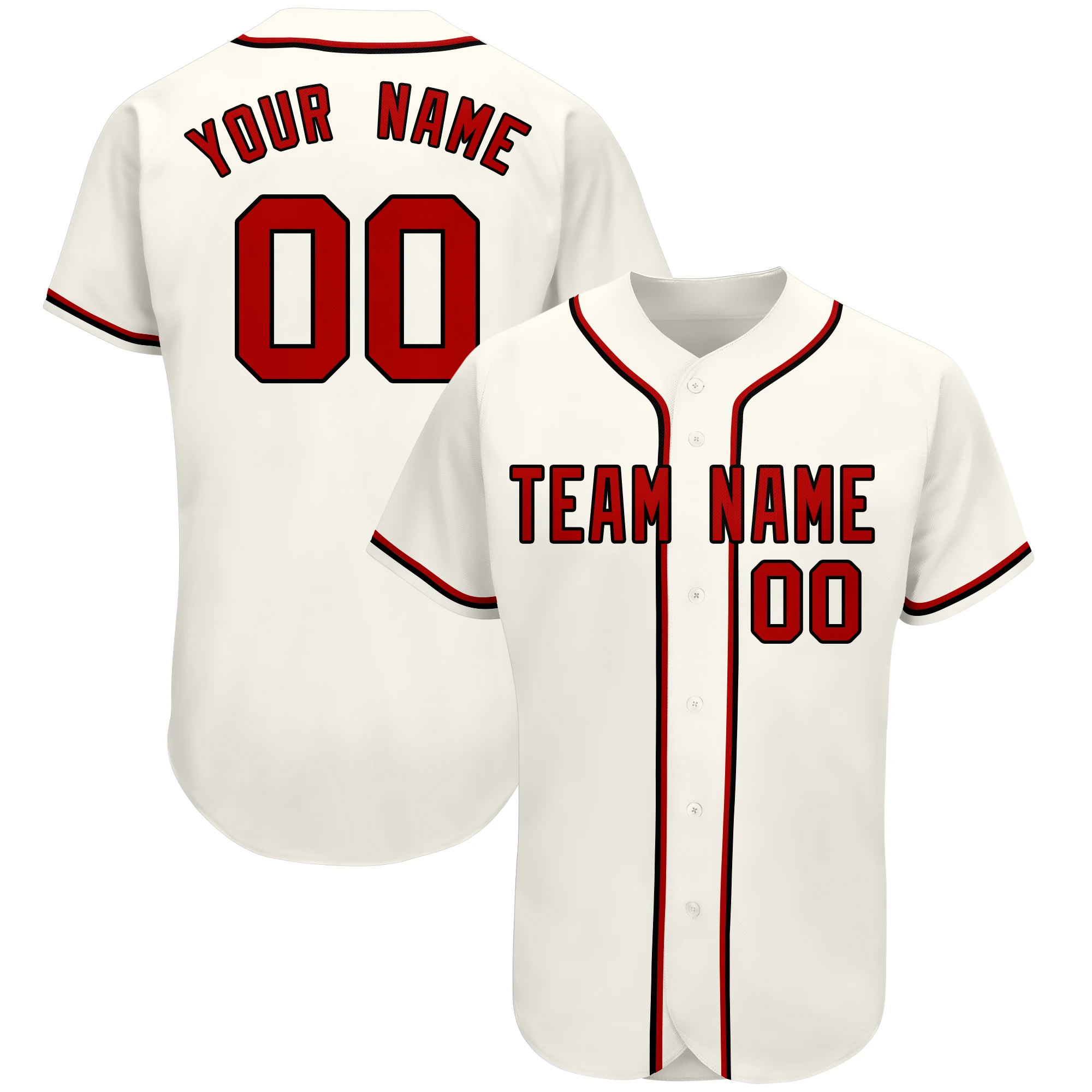 Custom Mesh Top Quality Baseball Jersey Print Team Logo Name Number Any Color Softball Uniform  Big size