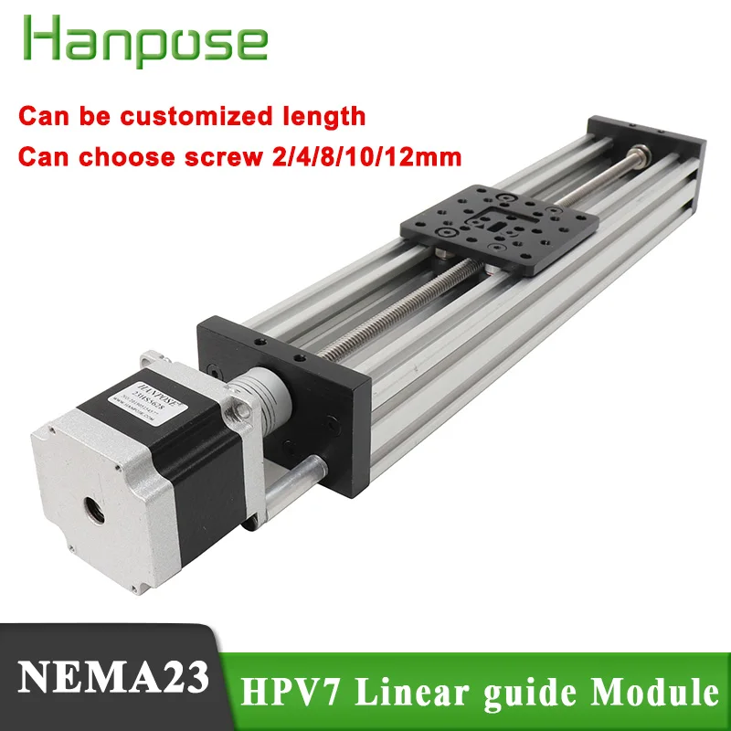 

HPV7 100-350mm Openbuilds C-Beam Linear Actuator Z axis t8 lead screw Pitch 2/4/8/12/14mm NEMA23 stepper motor for 3D Printer