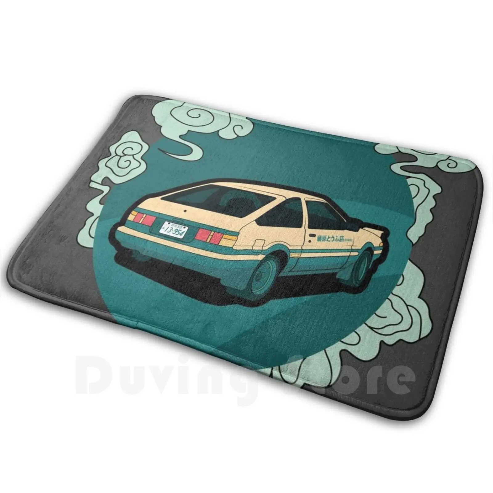 Initial D – Hachiroku Design Soft Non-Slip Mat Rug Carpet Cushion Hachiroku Initial D Initial Japan Japanese Panda