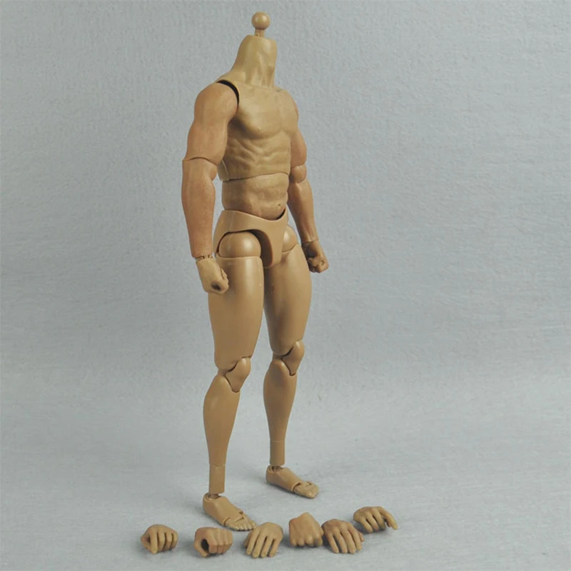 ZC Toys 12" Action Figure 1/6 Scale Male Man Nude Muscular Strong Soldier Model Body Head Sculpt Model