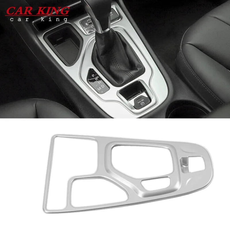 

For Jeep Cherokee KL 2014 2015 2016 2017 2018 Car gear shift knob frame panel Cover Trim ABS Chrome Auto Interior Accessories