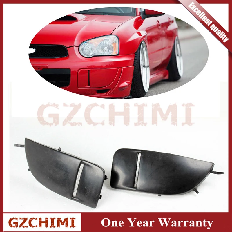 

JC-SUIM0433 2PCS/Set PU Black Front Fog Light Side Bumper Cover Lamp Trim for Subaru Impreza STI WRX 2004-2005 Car Tuning Parts