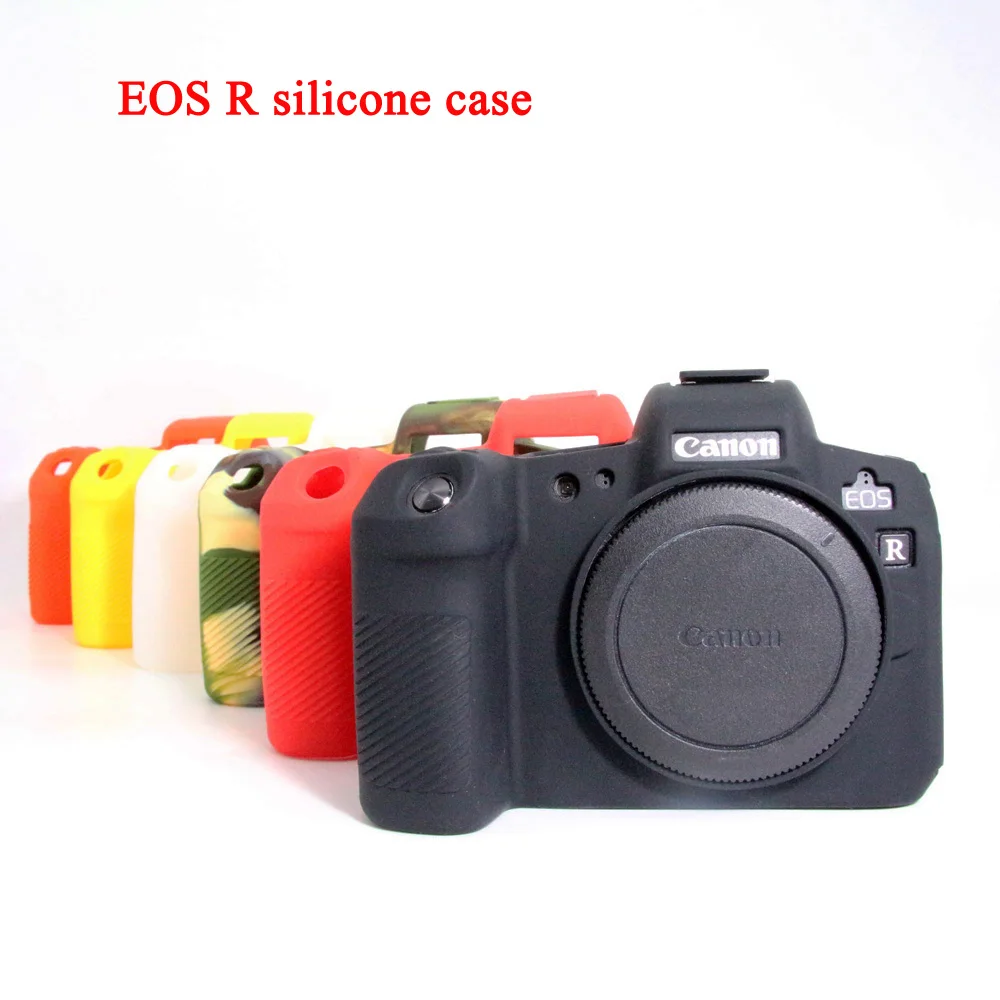 Bonita funda suave para cámara Canon EOS R R5 EOS R6, cubierta de silicona, cubierta de goma para el cuerpo de la cámara