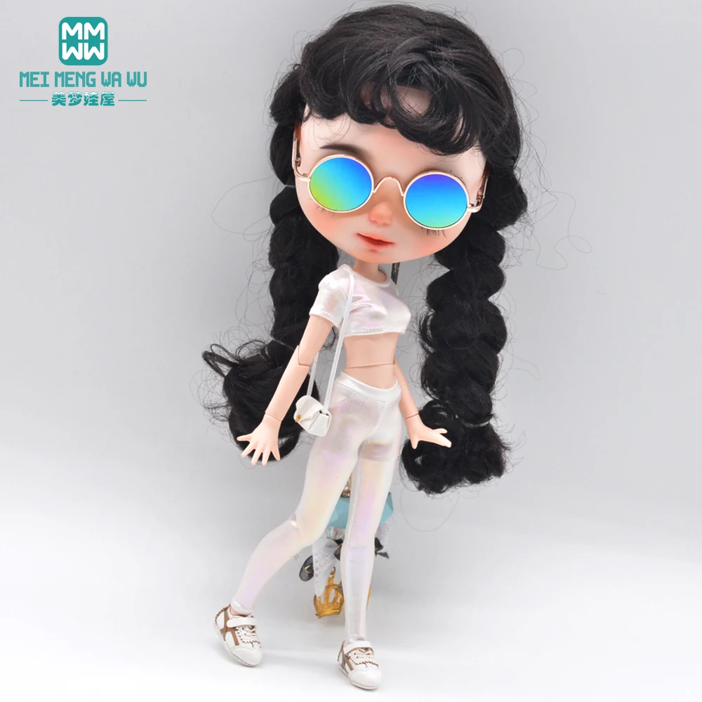 1PCS Blyth Doll Clothes Fashion flash sportswear suit Bags shoes hat for 28-30cm Blyth  Azone OB22 OB24 Doll accessories